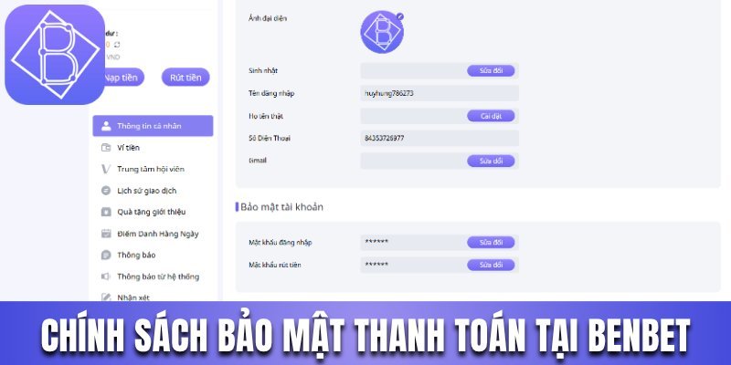 Chính sách bảo mật thanh toán