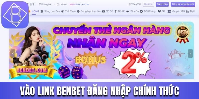 Vào link Benbet đăng nhập chính thức