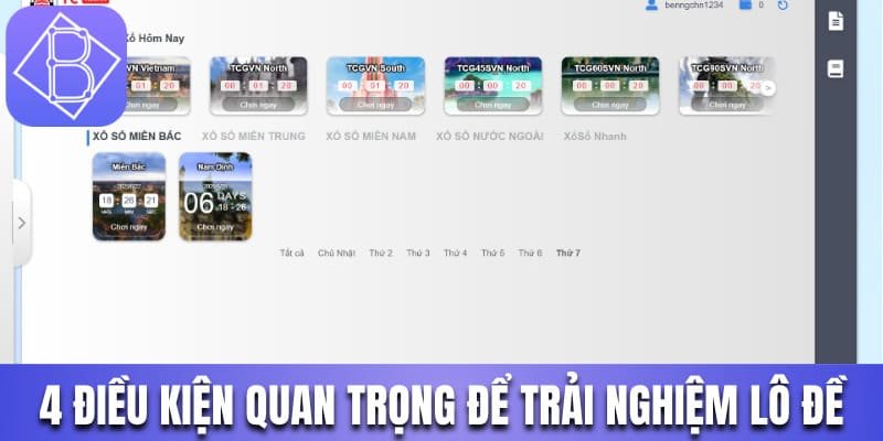 4 điều kiện quan trọng để trải nghiệm lô đề